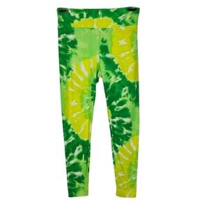 Tie Dye Green Leggings size Large  NOBO